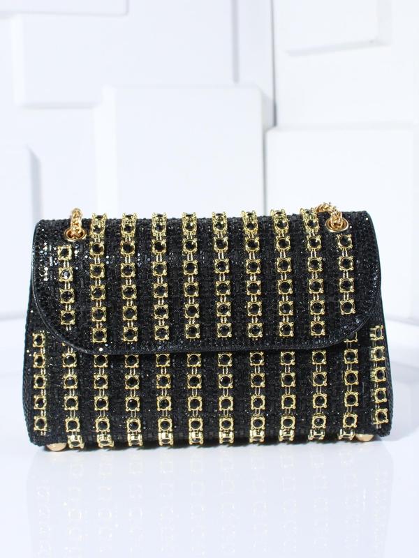 Glamorous Rhinestone Decorated Evening Bag