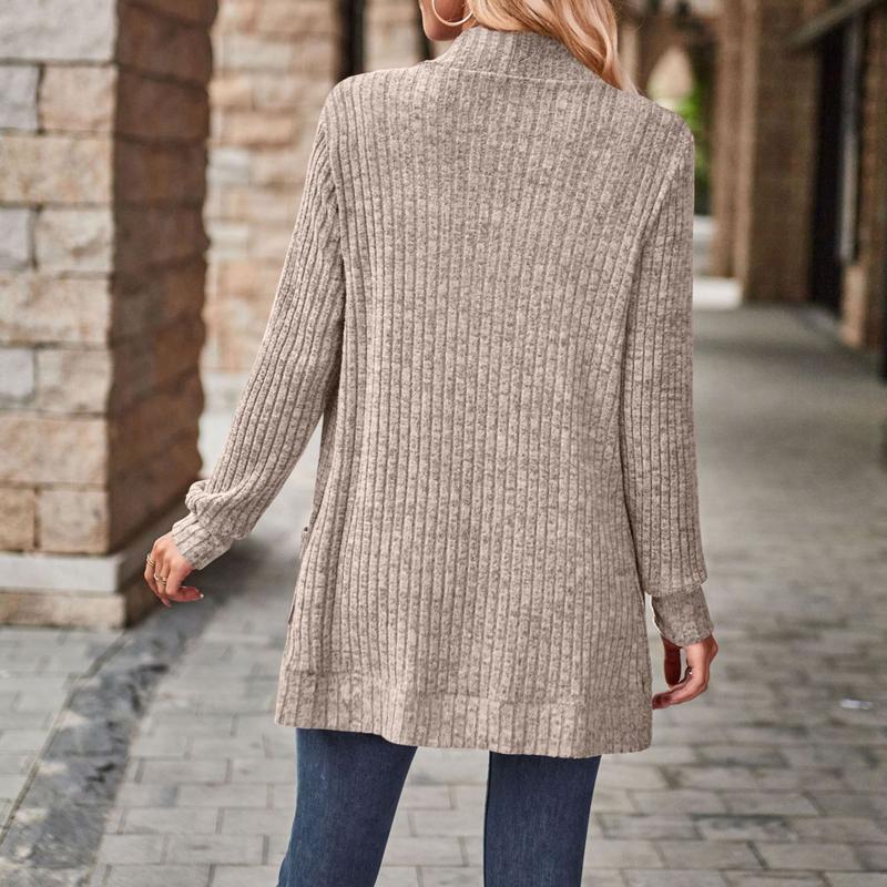 Lightweight Open Front Casual Knit Cardigan