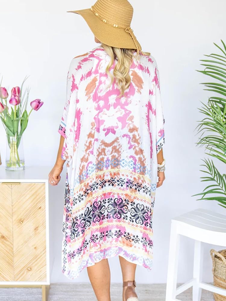 Moss Rose Women Summer Bikini Kimono Bathing Suit Cover Ups for Swimwear