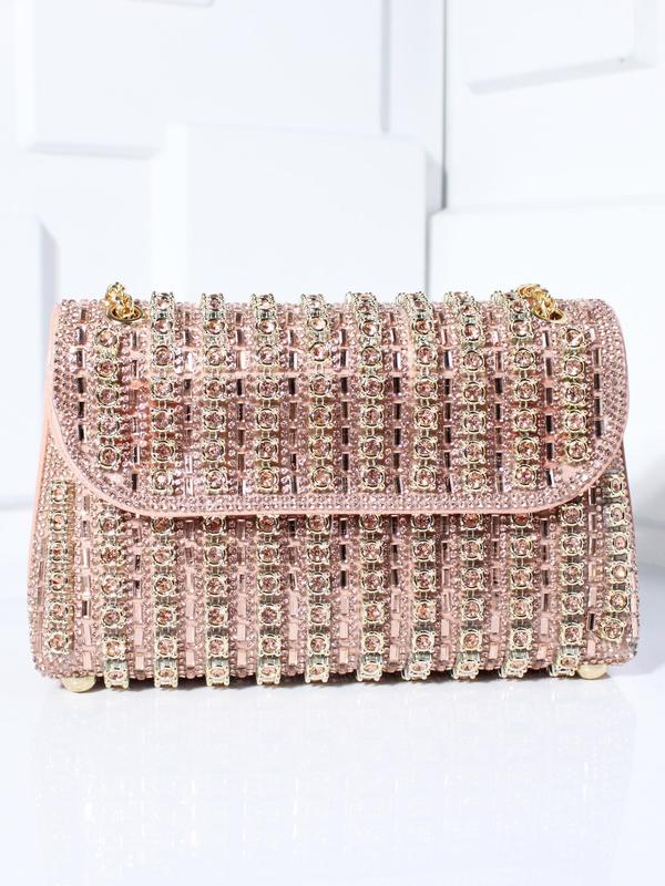 Glamorous Rhinestone Decorated Evening Bag