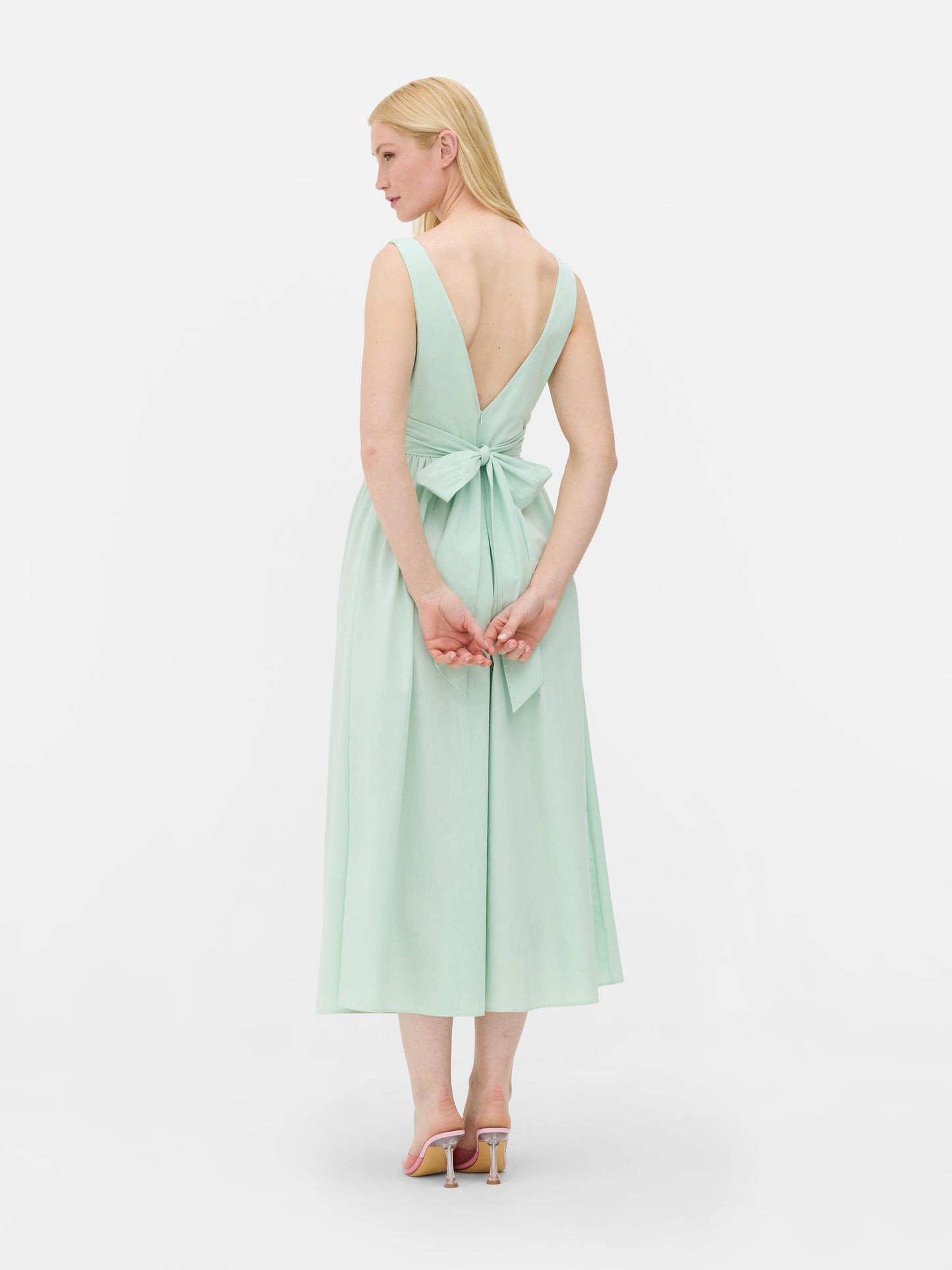 Sleeveless Corset Midi Dress
