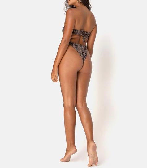 Snake Skin High Waist Izarla Bikini Set