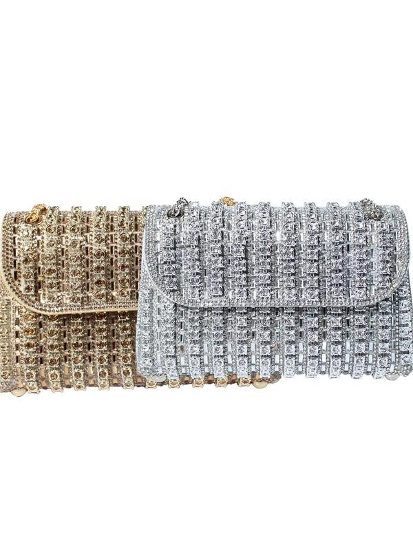 Glamorous Rhinestone Decorated Evening Bag