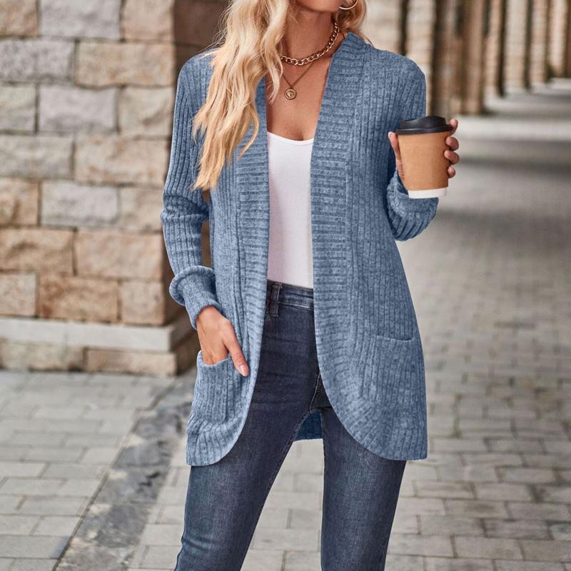 Lightweight Open Front Casual Knit Cardigan