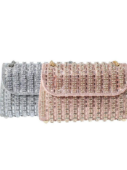Glamorous Rhinestone Decorated Evening Bag