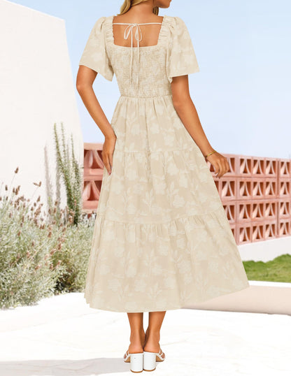 Boho Floral Midi Dresses