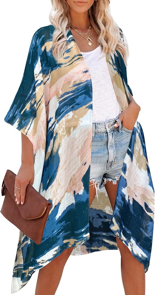 Moss Rose Women Summer Bikini Kimono Bathing Suit Cover Ups for Swimwear