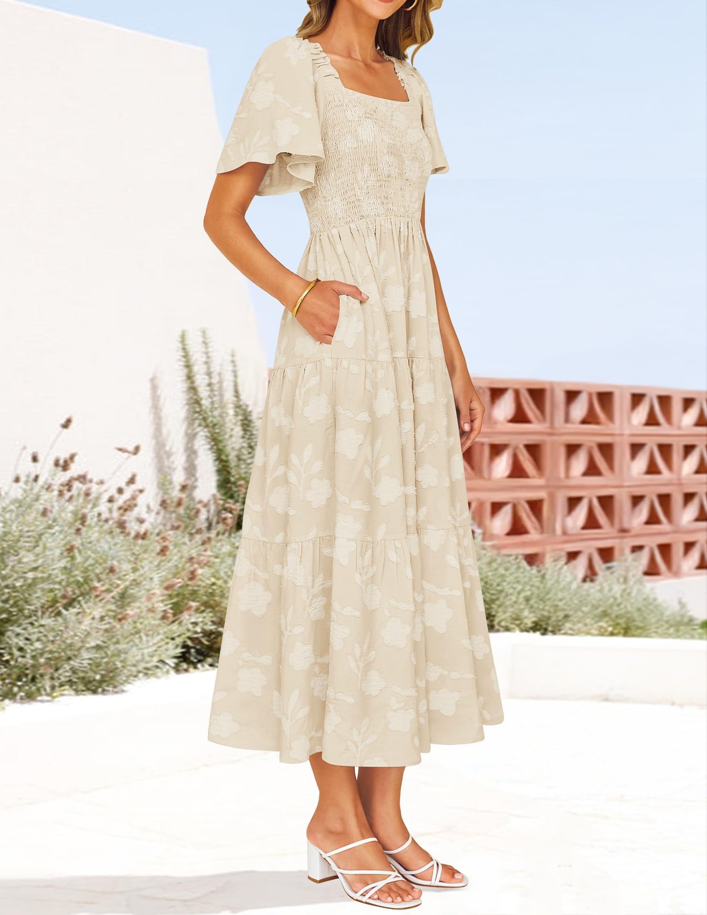 Boho Floral Midi Dresses