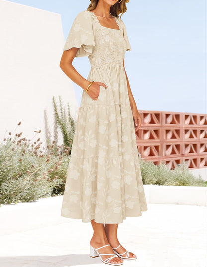 Boho Floral Midi Dresses