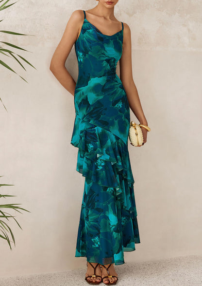 Spaghetti Strap Floral Dress