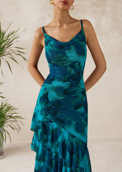 Spaghetti Strap Floral Dress