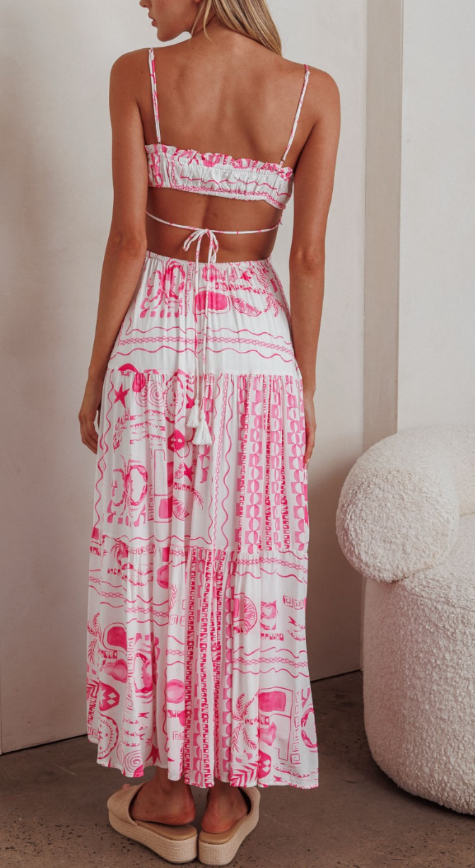 Sleeveless Cut Out Maxi Dress