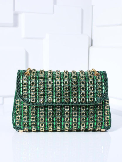 Glamorous Rhinestone Decorated Evening Bag
