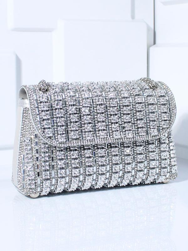 Glamorous Rhinestone Decorated Evening Bag